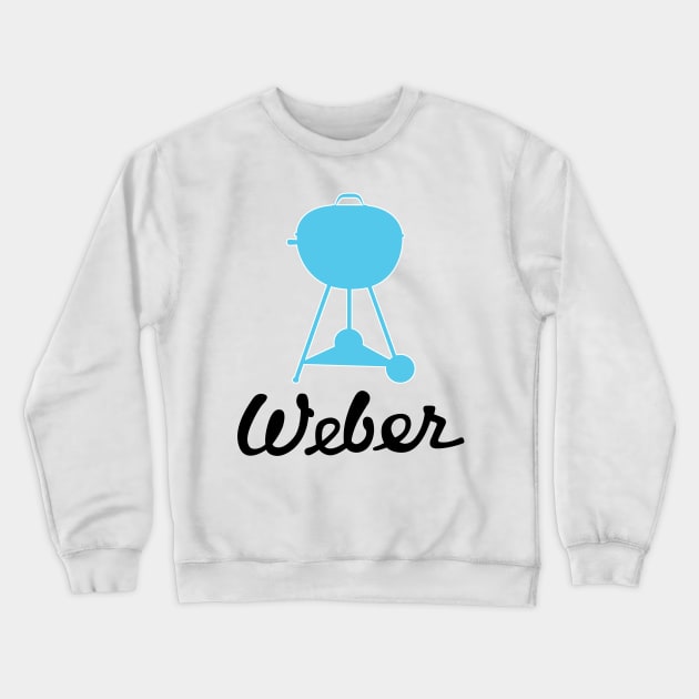 Classic Weber Kettle Logo and Wood Dale Grill Crewneck Sweatshirt by zavod44